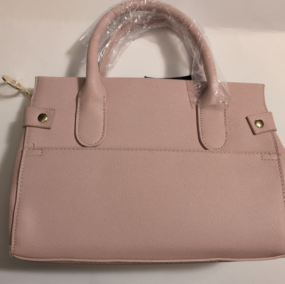NWT BEBE Los Angeles Women's Evie Crossbody Satchel Bag Pearl Pink - Picture 6 of 11
